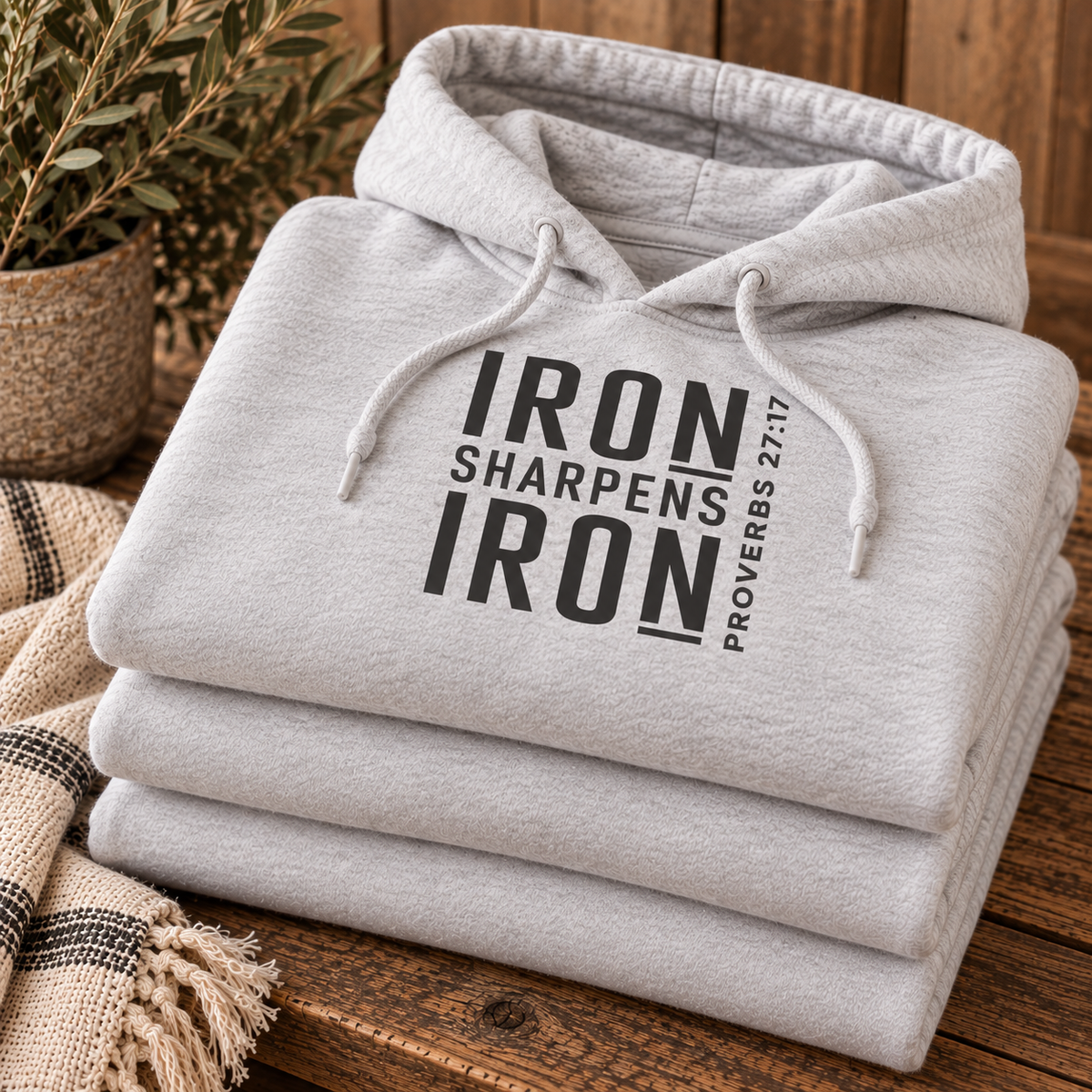 Iron Sharpens Iron . Bible Inspired Sweatshirt