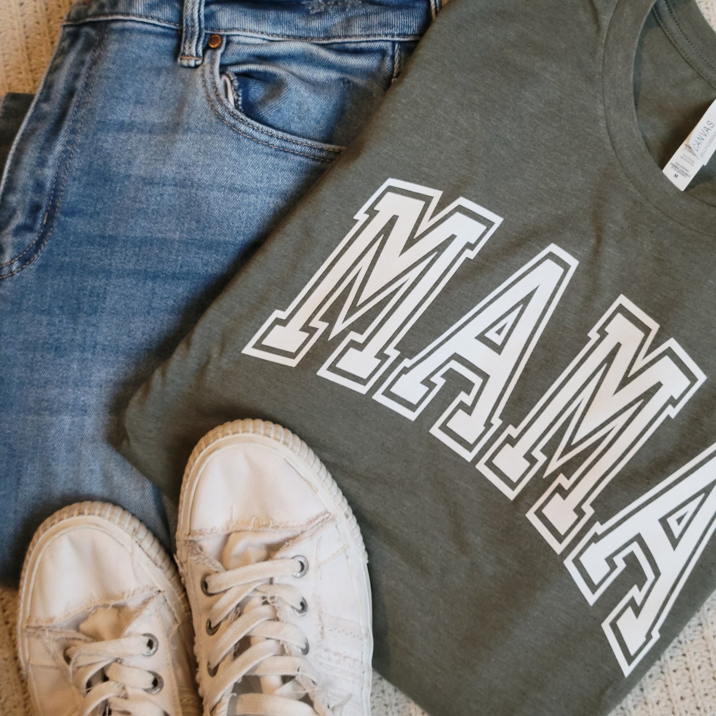 Varsity Letter Mama Women's T-Shirt . Tshirt for Mom