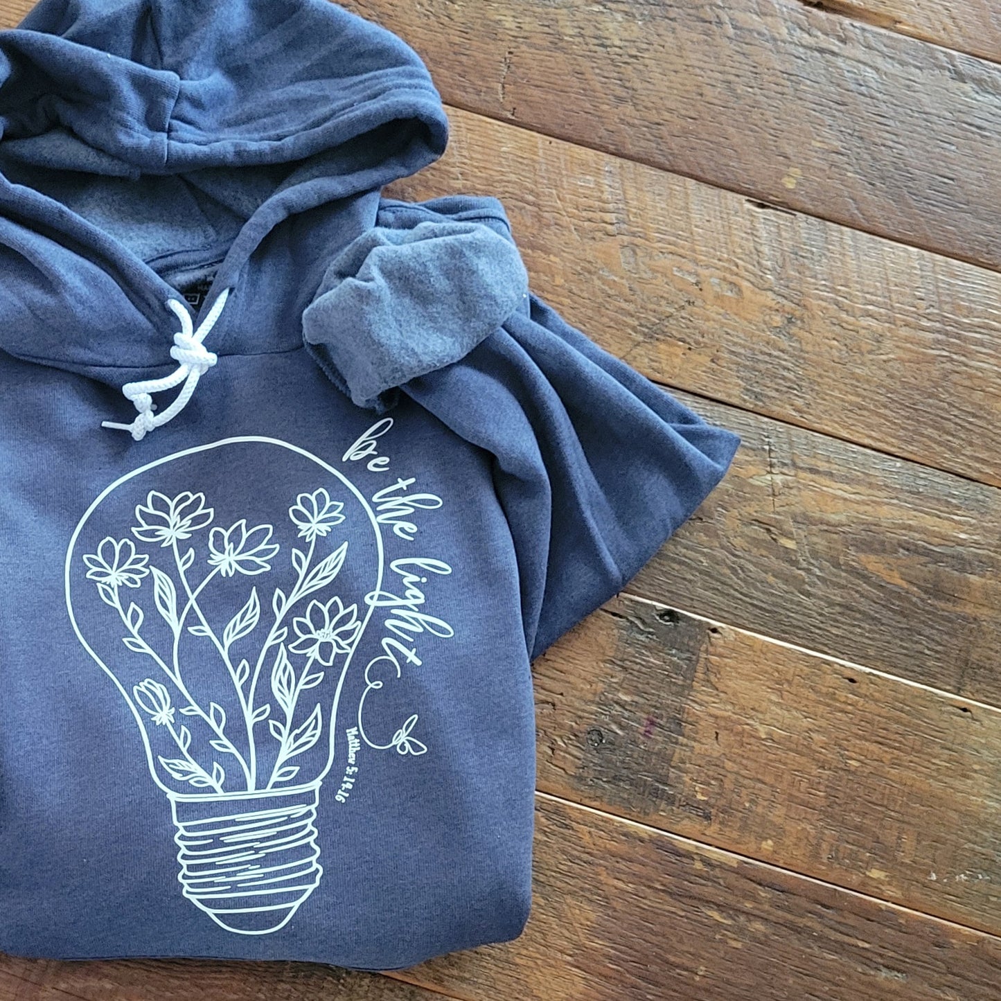Be the Light Inspirational Hoodie . Fall Inspired Sweatshirt