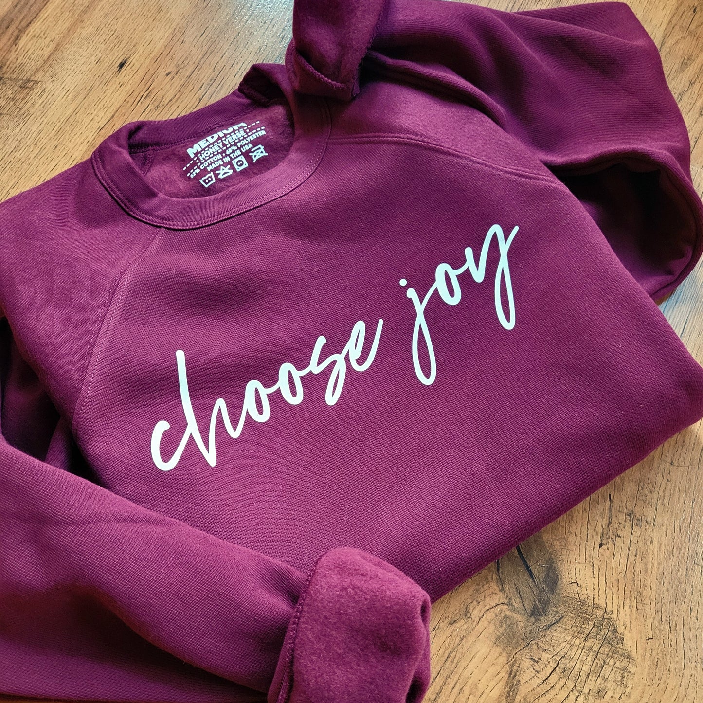 Choose Joy Inspirational Women's Crew Neck Sweatshirt