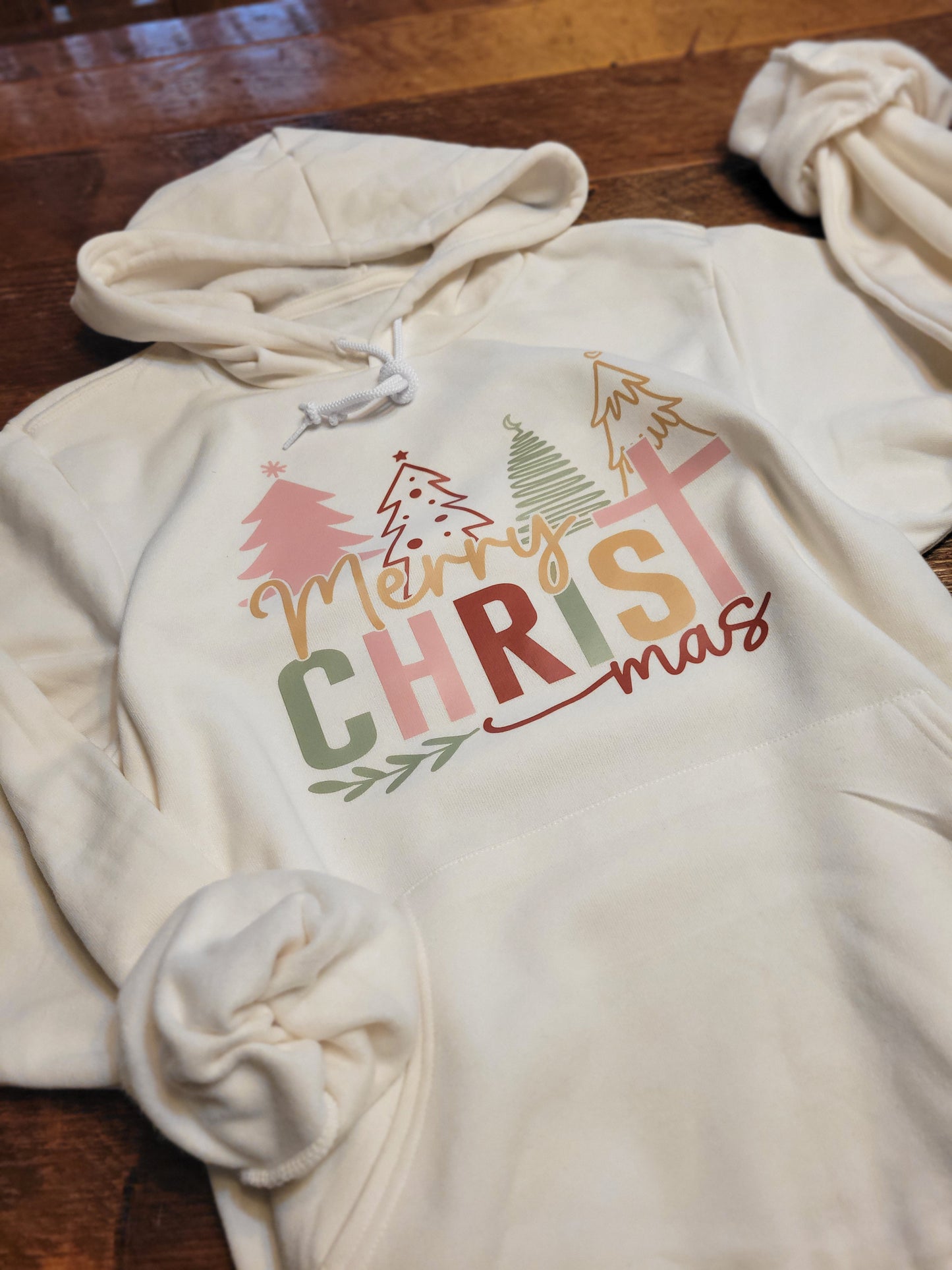 Merry Christmas Cross Hoodie