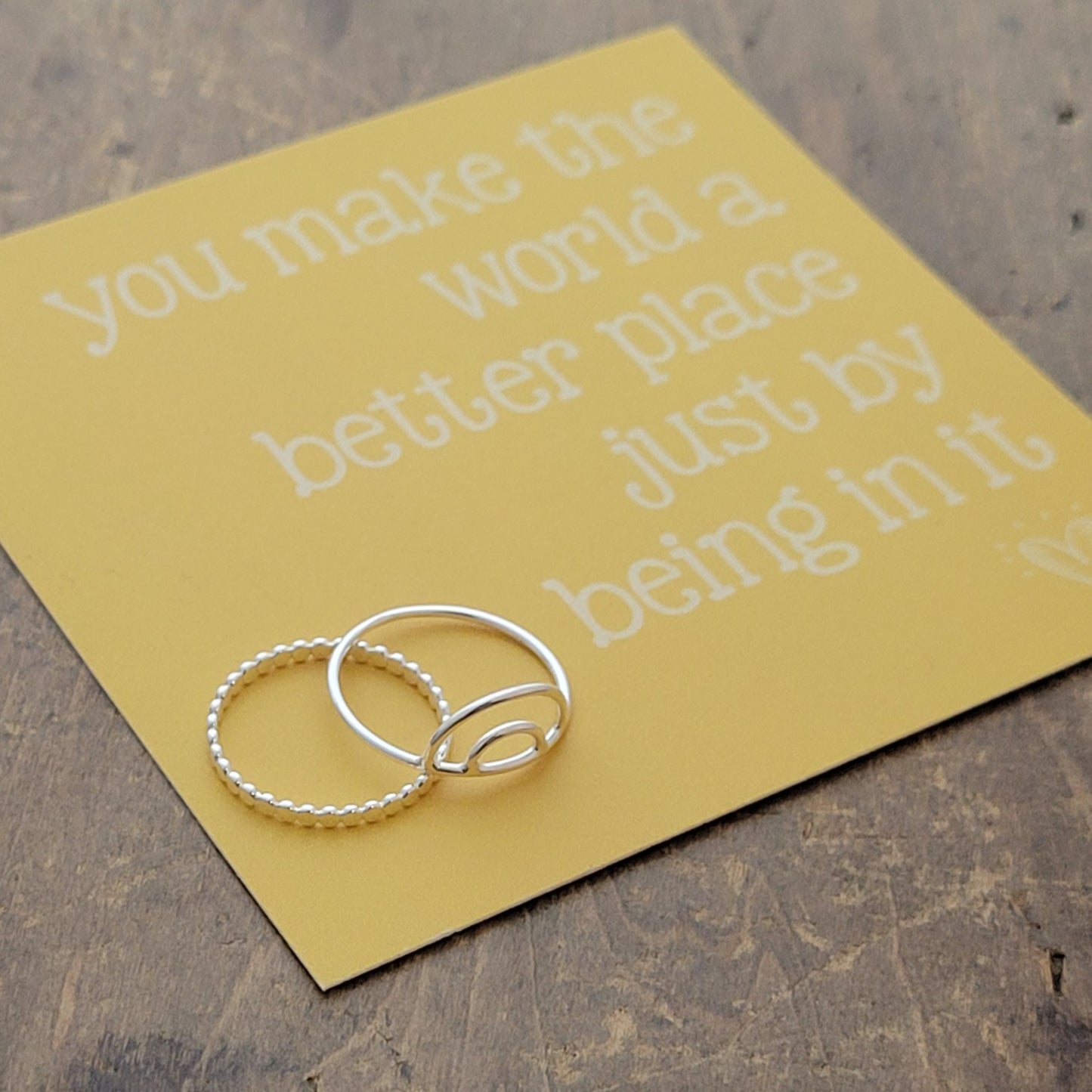 You Make The World A Better Arch Ring Set