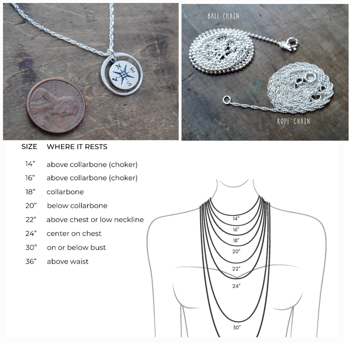 Birthstone Halo Compass . The Journey Has Just Begun Compass Charm Necklace . Graduation Gift Jewelry
