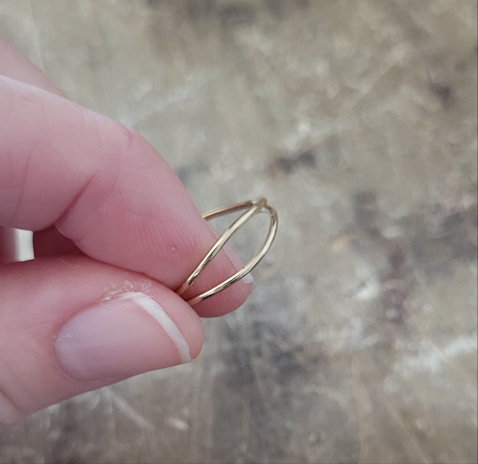 PERHAPS YOU WERE BORN FOR SUCH A TIME AS THIS STACKING WIRE RING