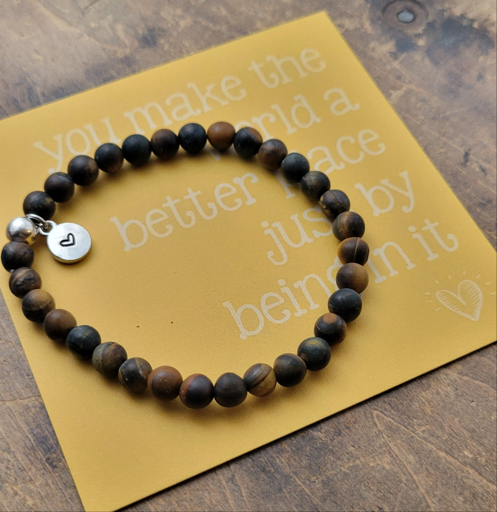 You Make the World a Better Place Stacking Bracelet