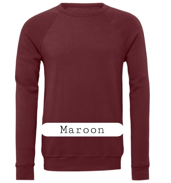 Merry + Bright Sweatshirt . Christmas Spirit Wear