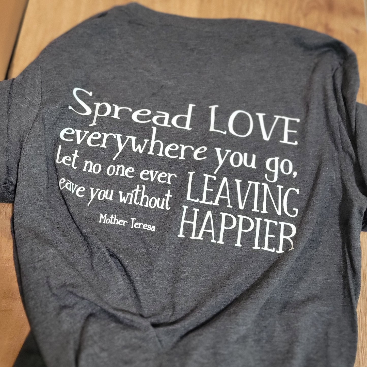 Spread Love Mother Teresa Quote Women's T-Shirt . Christian Clothing Faith Tshirt for Mom