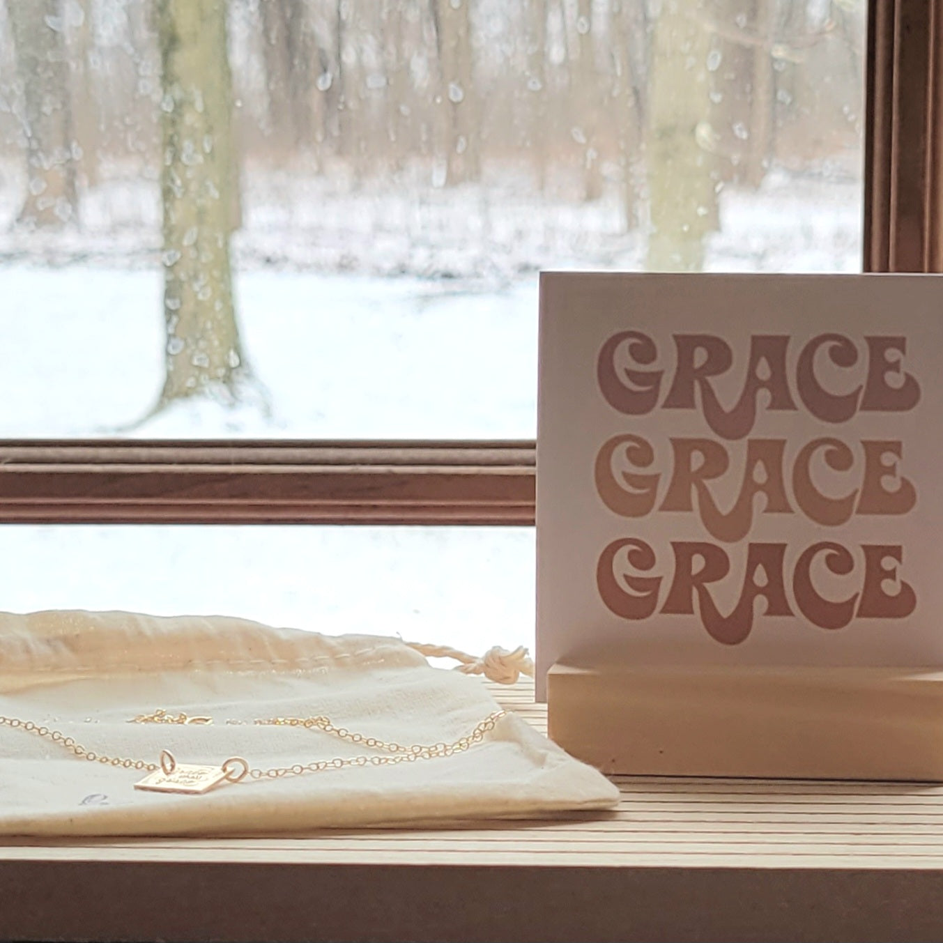 Grace Upon Grace Necklace . Faith Inspired Jewelry