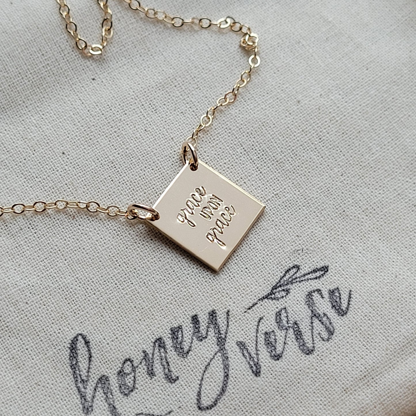 Grace Upon Grace Necklace . Faith Inspired Jewelry