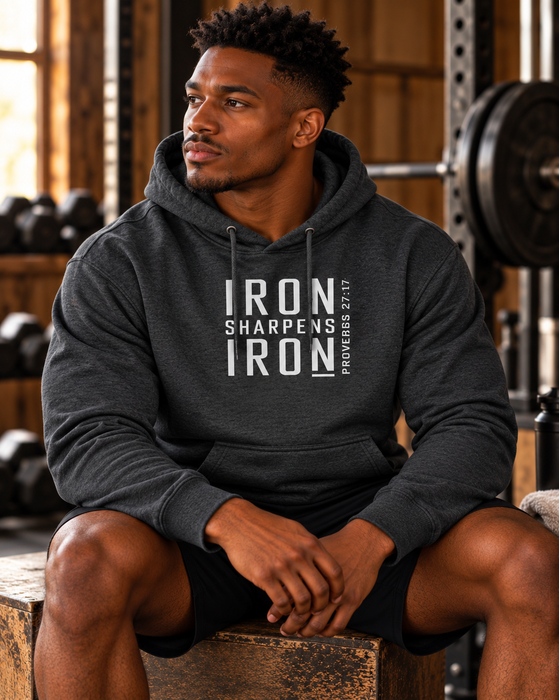 Iron Sharpens Iron .  Bible Inspired Sweatshirt