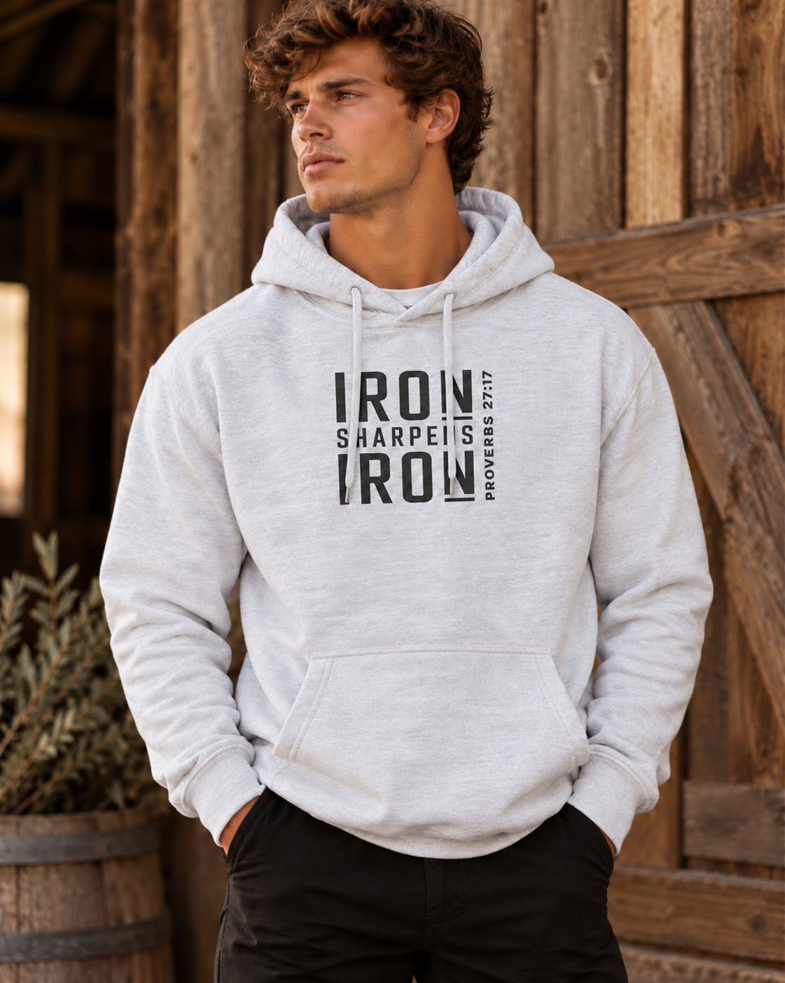 Iron Sharpens Iron .  Bible Inspired Sweatshirt