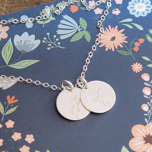 Mama of Many Birthflower • STERLING SILVER