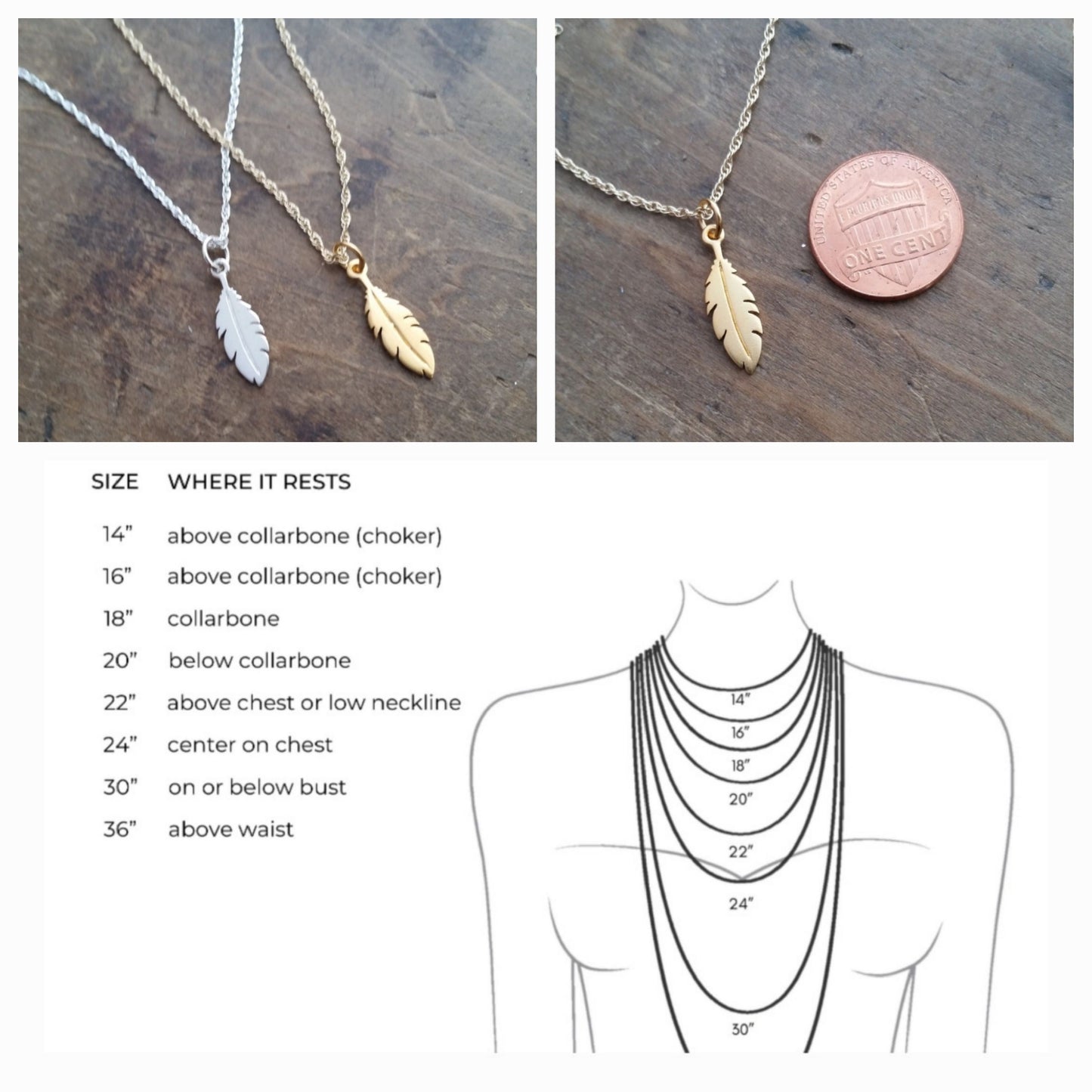 Refuge Feather Necklace • Psalm 94:1 Hope Christian Inspired Jewelry