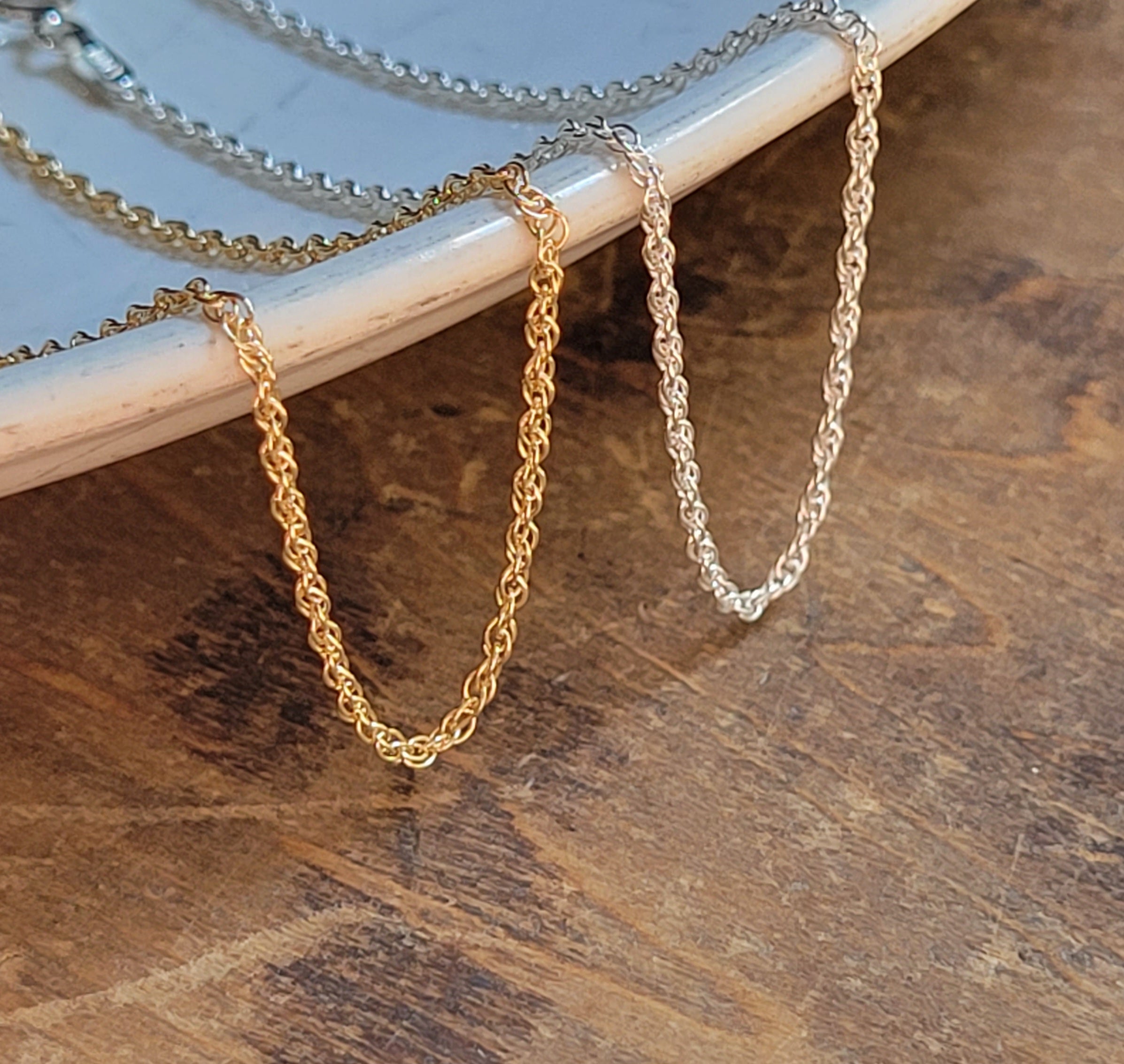Double Stack Rope Chains Classic Double Rope Chain – Honey Verse