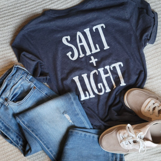 Salt and Light T-Shirt . Christian Faith Inspired Tshirt