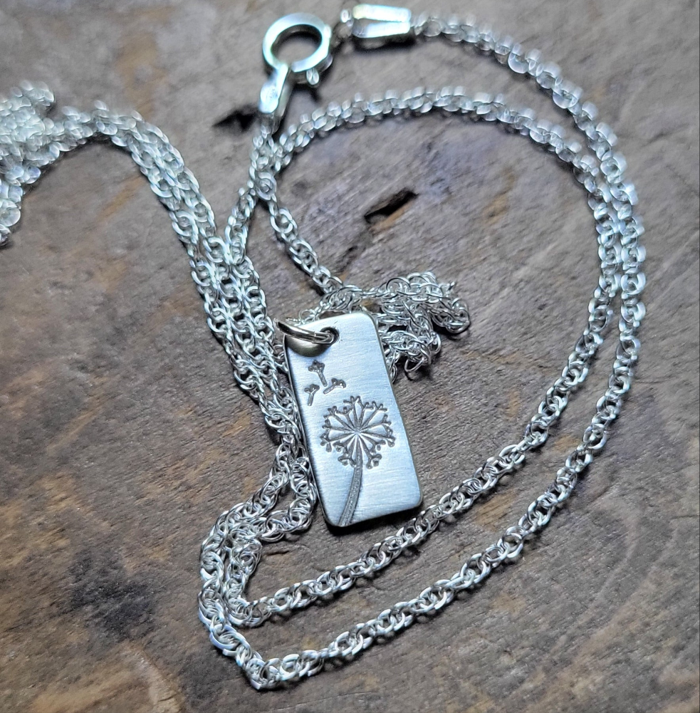 Dandelion Necklace . Gift for The Military Child
