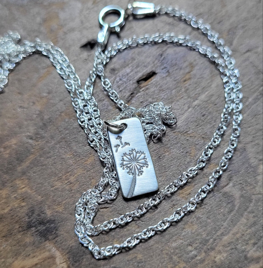 Dandelion Necklace . Gift for The Military Child