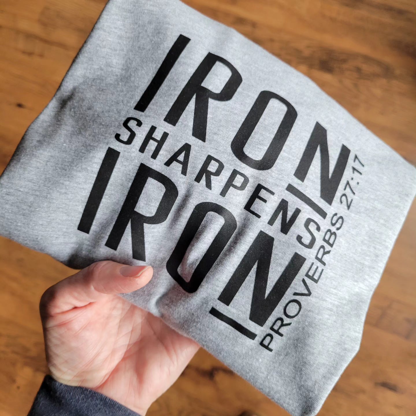 Iron Sharpens Iron Unisex T-Shirt . Christian Faith Tshirt