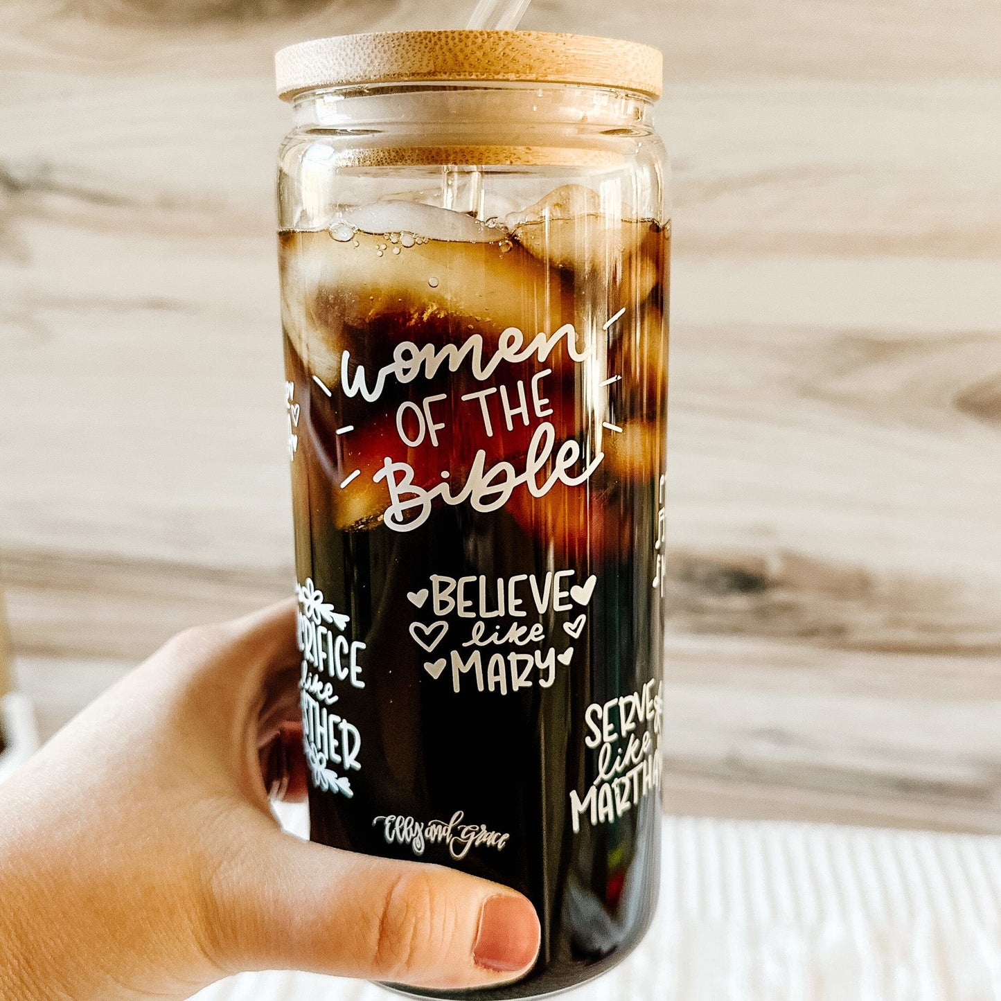 Women of the Bible Inspirational Glass Tumbler