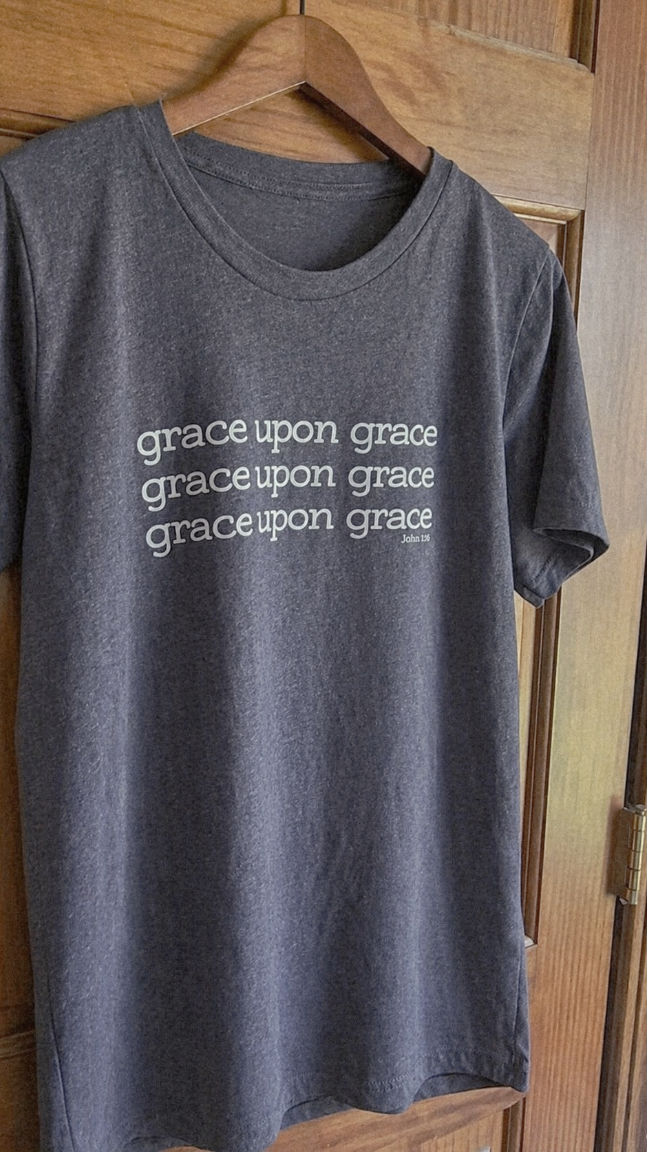 Grace Upon Grace 3 Women's T-Shirt . Christian Clothing Faith Tshirt
