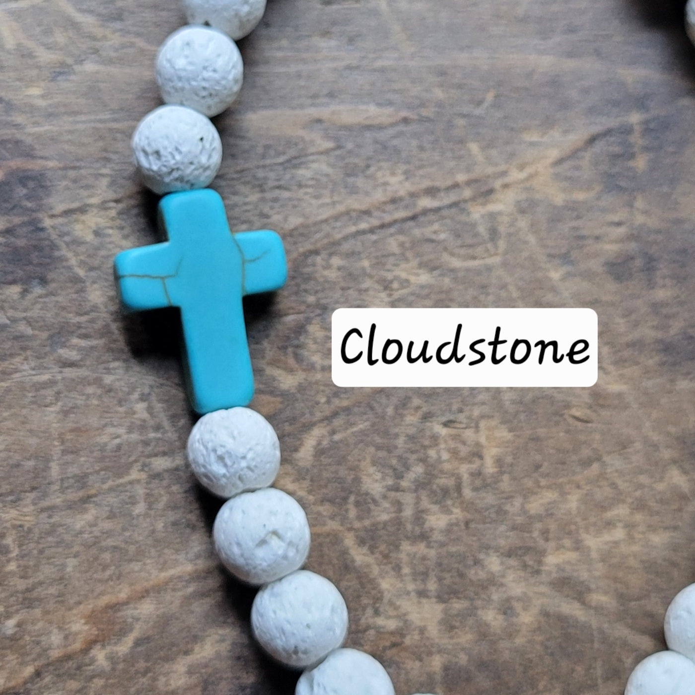 Turquoise Testament Beaded Bracelet . Turquoise Christian Jewelry