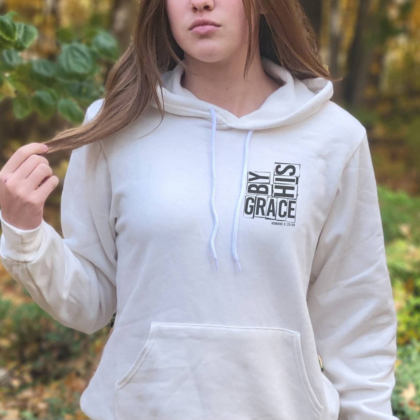 By His Grace Hoodie  .  Bible Inspired Sweatshirt