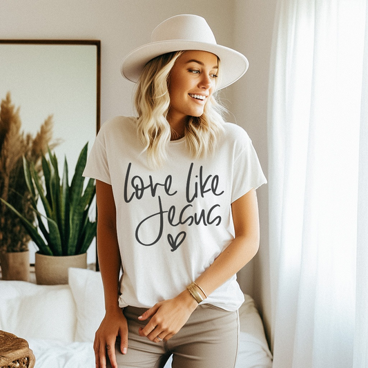 Love Like Jesus Inspirational TShirt .  Bible Inspired T-shirt