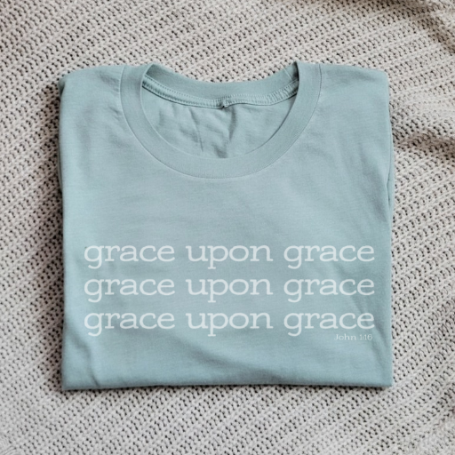 Grace Upon Grace 3 Women's T-Shirt . Christian Clothing Faith Tshirt