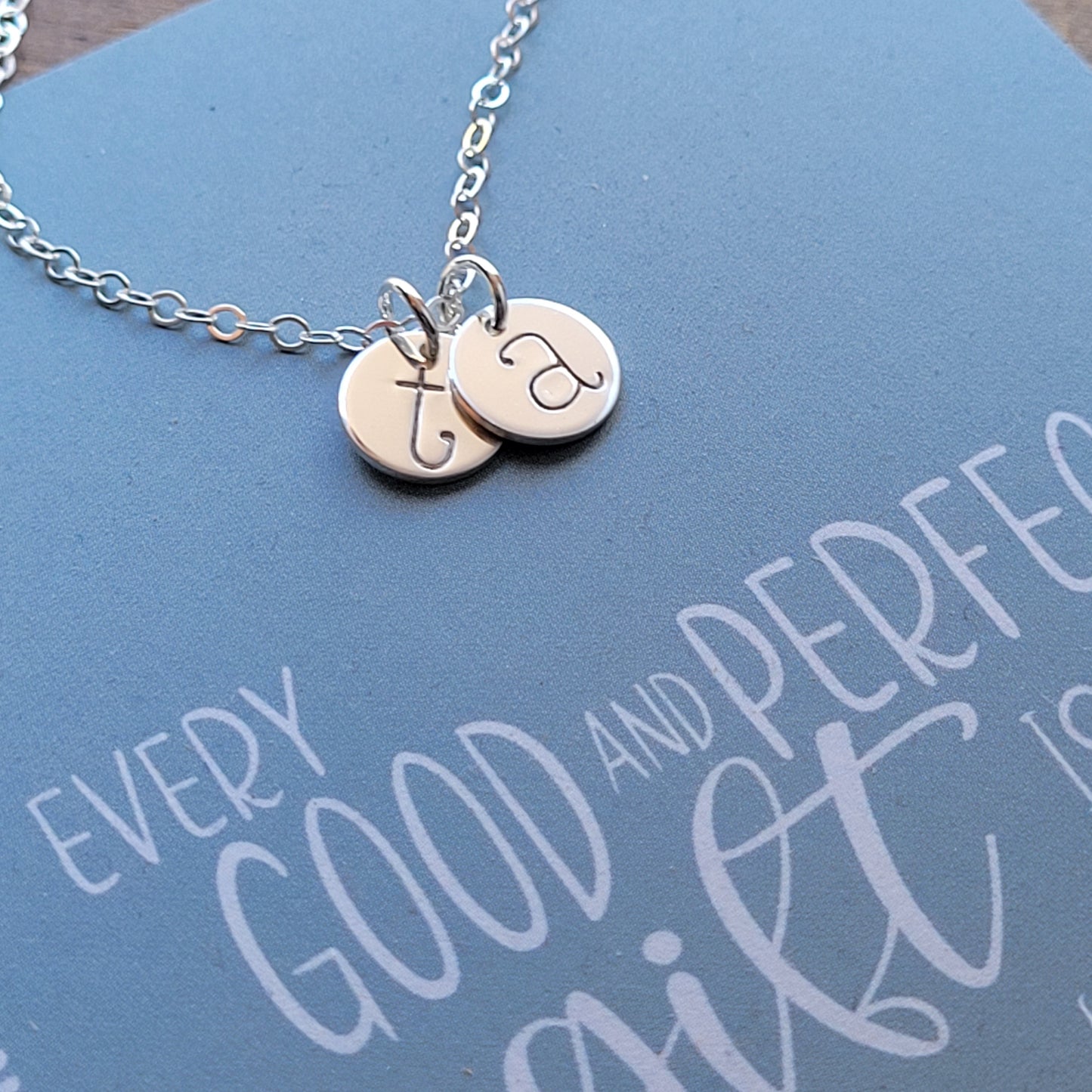 Personalized initial necklace