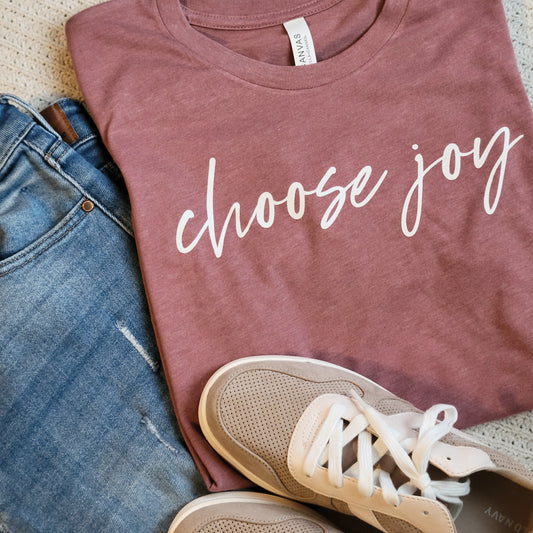 Choose Joy Women's T-Shirt . Christian Clothing Faith Tshirt