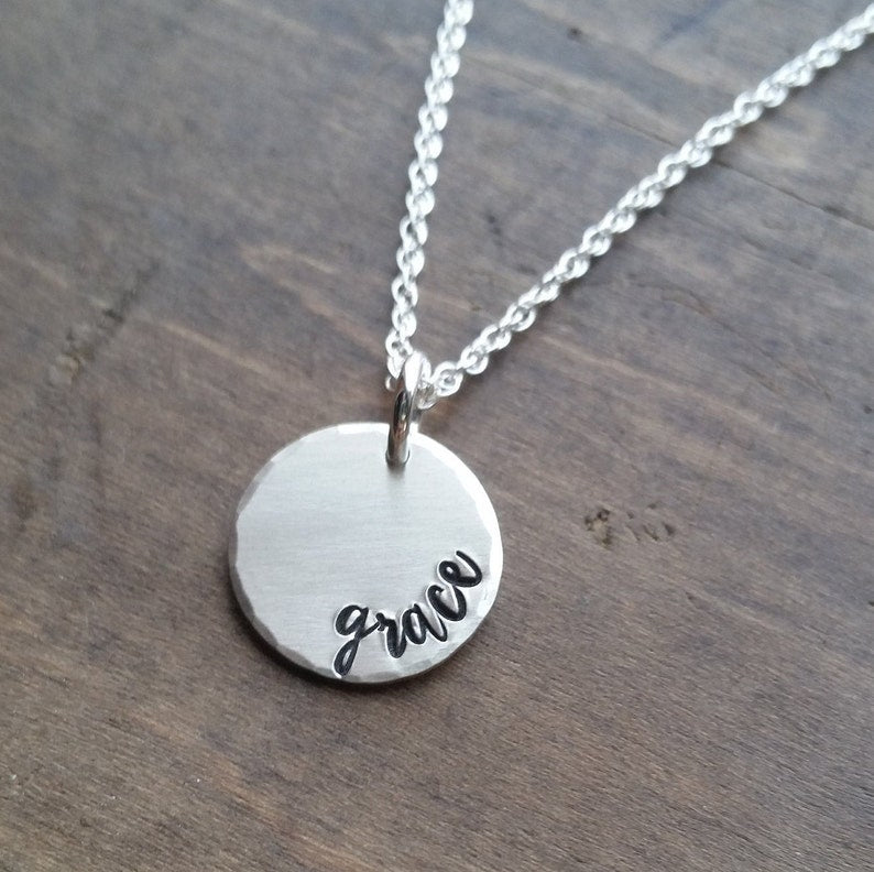 The Gracie Personalized Name Necklace . Family Name Necklace