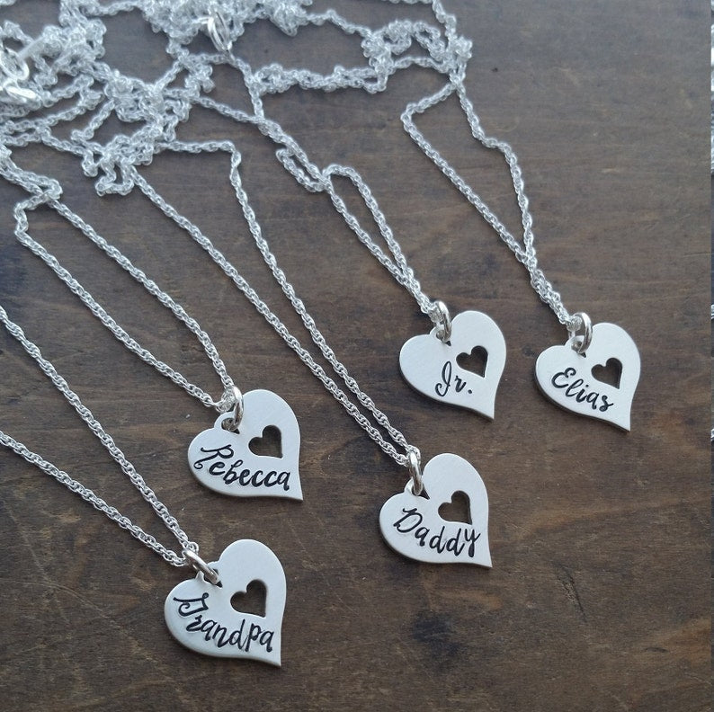 I Carry Your Heart Personalized Charm Necklace  .  Personalized Memorial Necklace